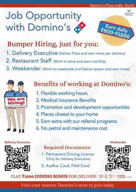 Need staff for restaurant handle