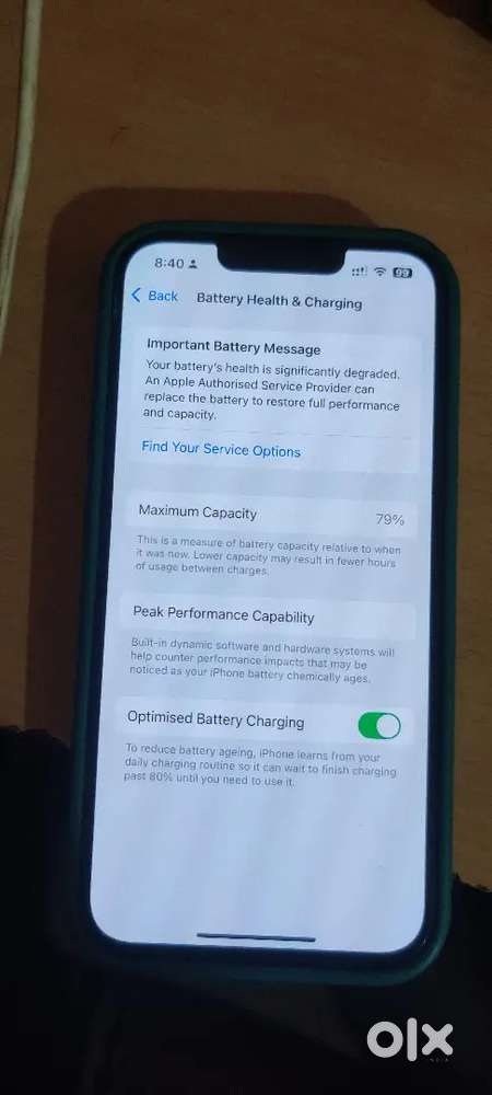 I phone 13 pro with 79% battery health
