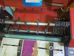Cuting cresing perfeding machine