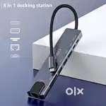 USB Type-c ,8 in 1 Adapter - Laptop iPad iPhone MacBook Pro M1 M2
