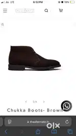 Brand New Dark Brown Suede Chukka Boots – Size 8 (Never Worn)