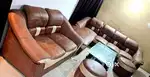 Sofa set 9 seater , highest grade original leather very comfortable