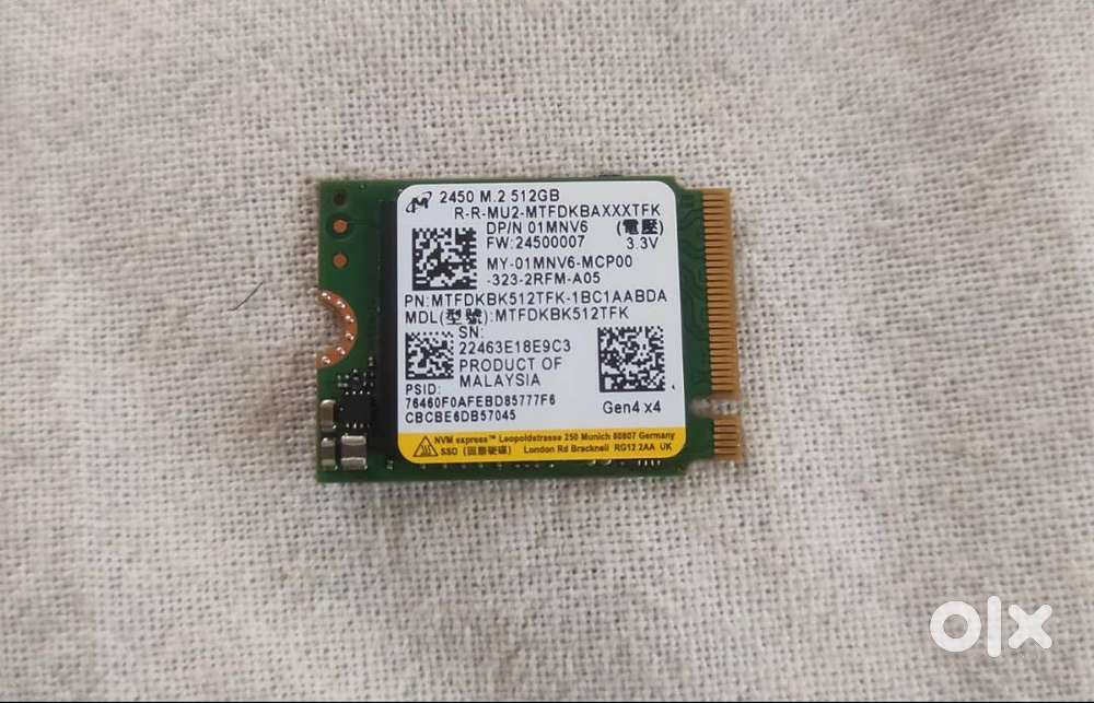 512GB NVMe M.2 SSD