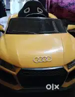 Orange Battery Operated Car On For Kids(without remote)