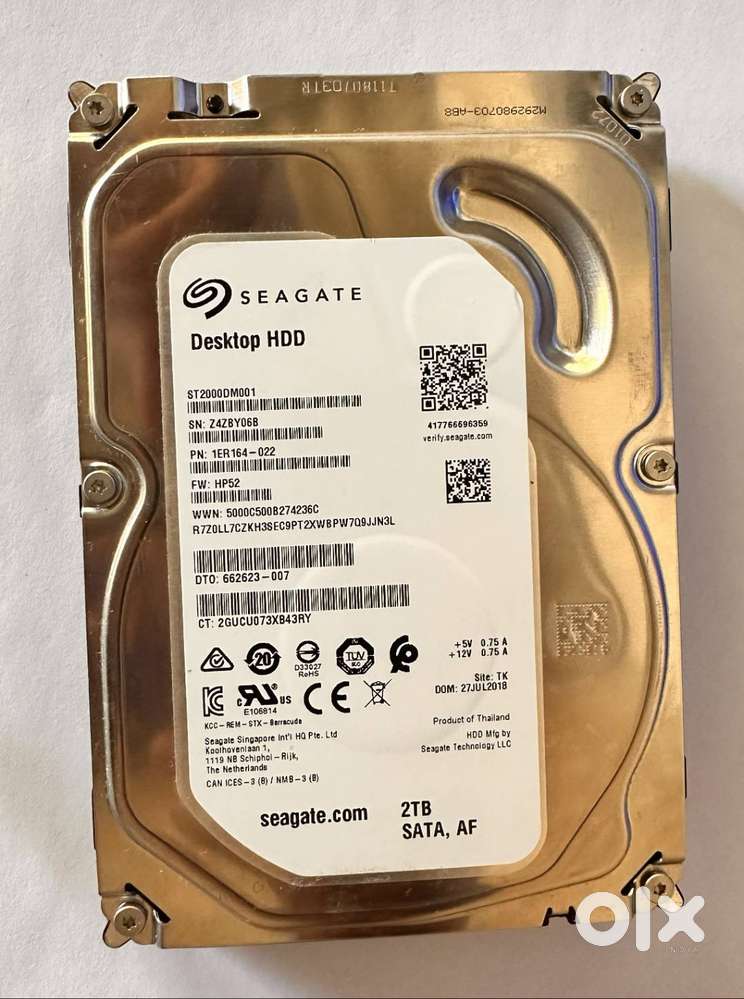 Seagate 2TB Hard Disk Drive  Desktop HDD  Excellent Condition