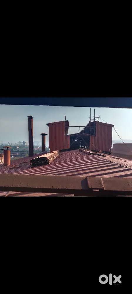 Work at height sheet removal and fixing job