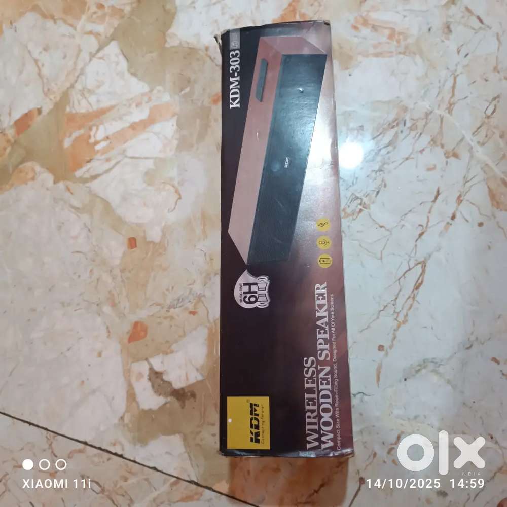 New Wooden design KDM sterio blutooth speaker