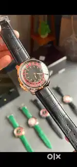 Push to rotate dial automatic watch
