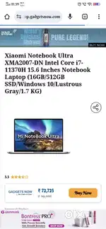 Xiaomi high performance laptop