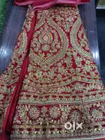new stitched red bridal lehnga