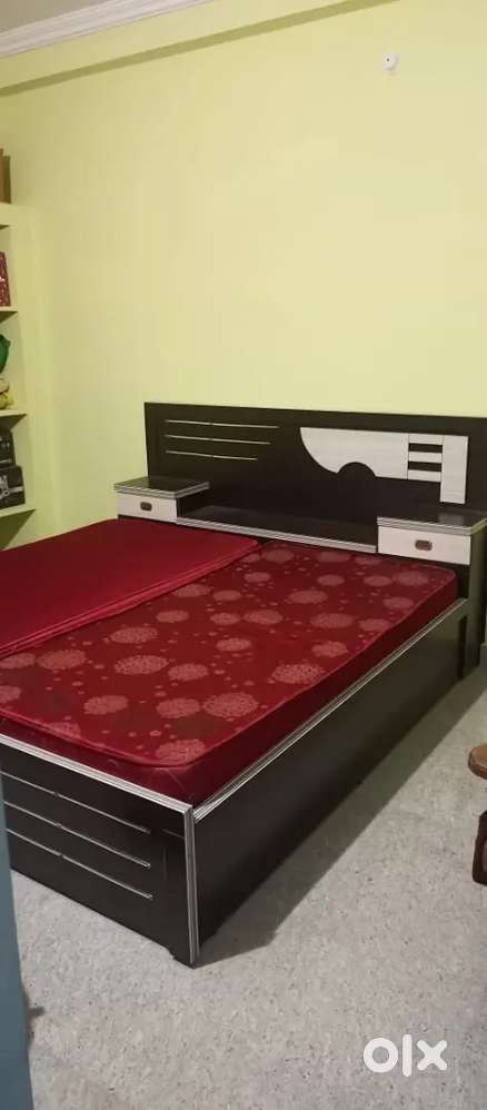 Single room washroom bed almirah with open terrace