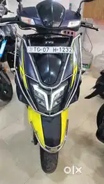 TVS Ntorq 125 xt blue Black colour