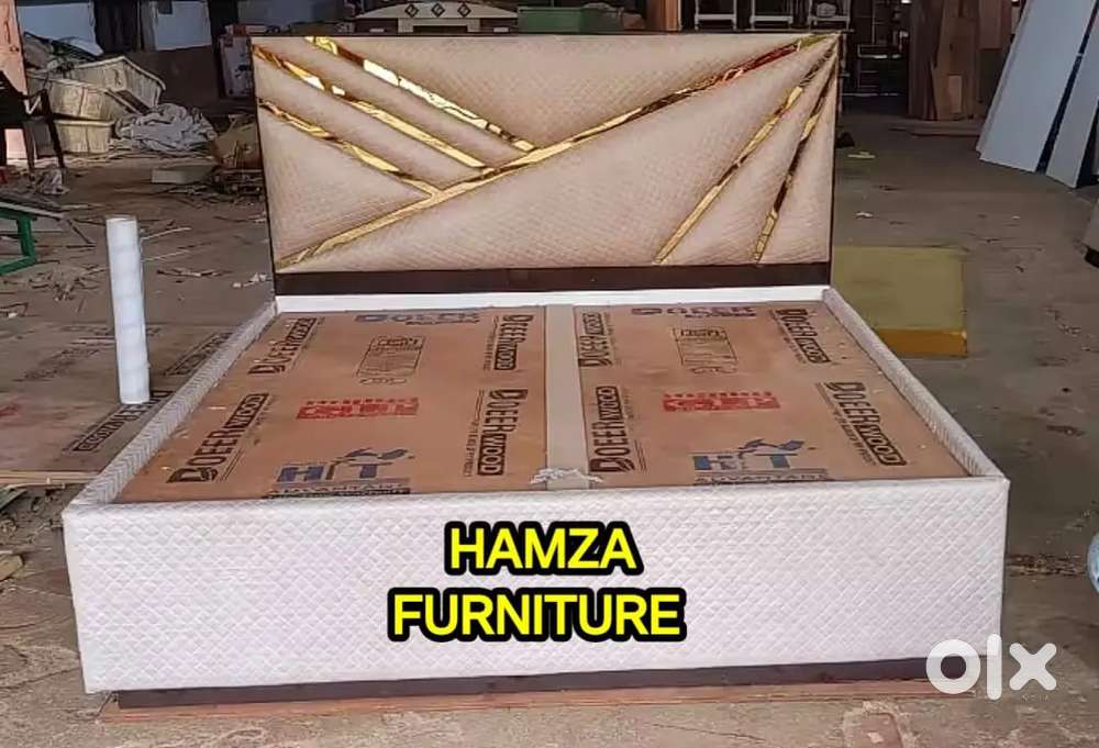 HAMZA FURNITURE New designer stylish look plywood  bed 5by6