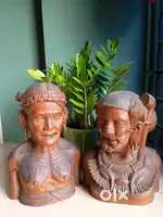 Rare Antique balinese wooden statue