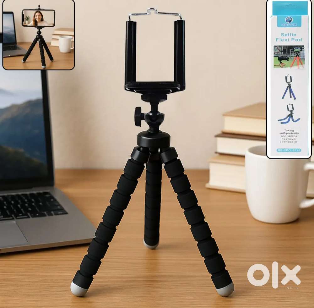 Selfie Flexi mini Tripod Stand for Mobile Phones Flexible & Adjustable
