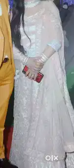 Urgent sale girls lehnga medium peach colour