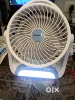 Dmart 3 speed rechargeable fan with light
