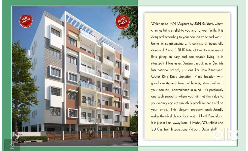3 BHK Flat for Sale in  Horamavu