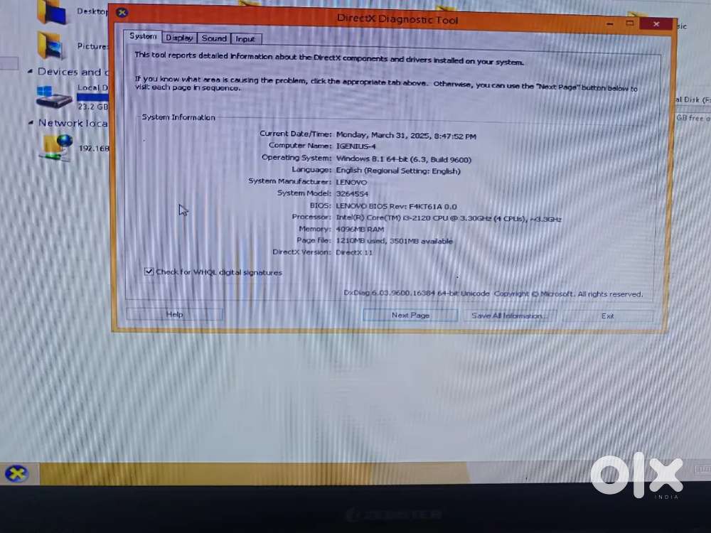 TINY TYPE CPU LENOVO