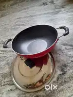 Brand New Non-Stick Kadhai with Steel Lid – Never Used