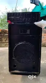 Amplifier with box and horn