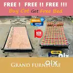 Cot Sale Steel cot single double queen size king Bed @ 608 Fancy 4JWKR