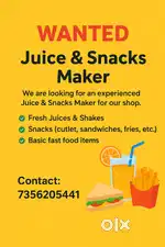 Wanted – Juice & Snacks Maker