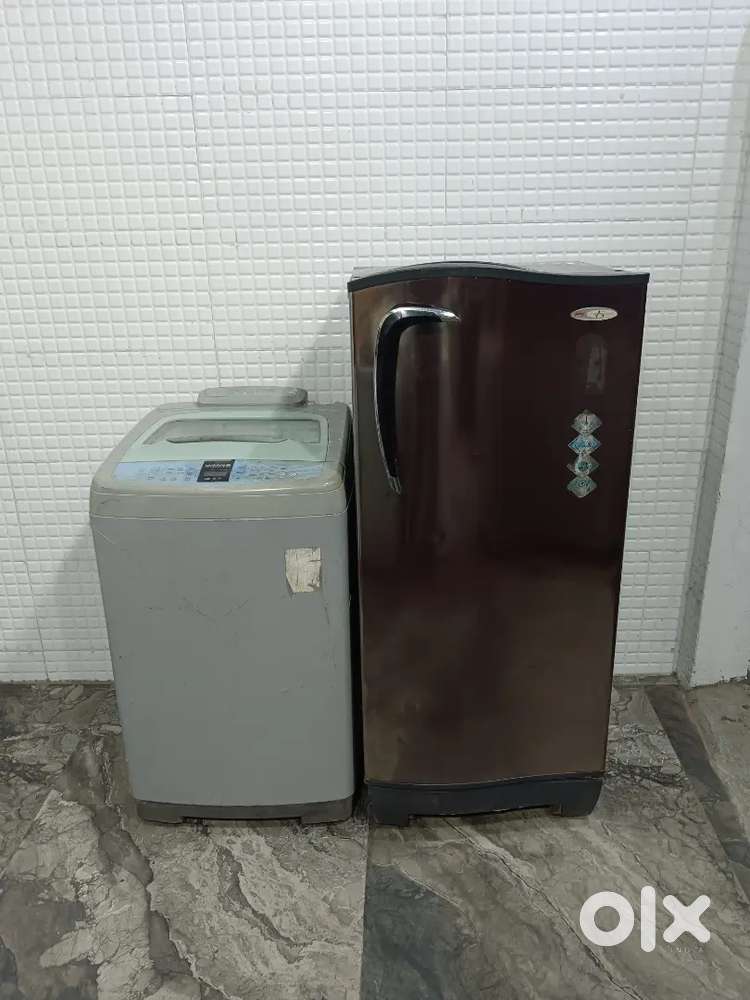 Used 141 Godrej single door and samsung TopLoad