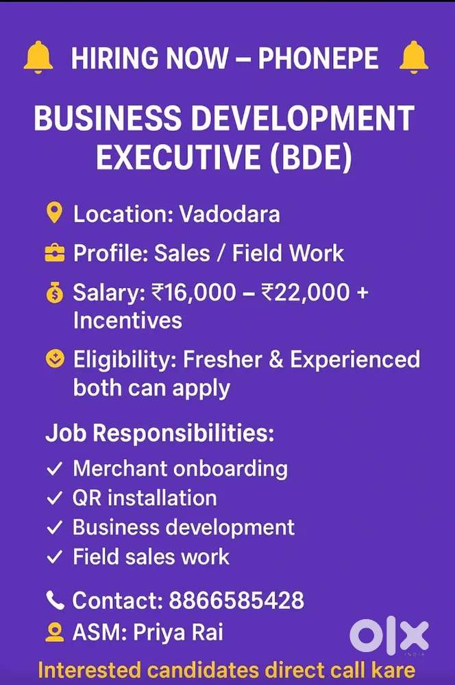 BDE( business development executive)
