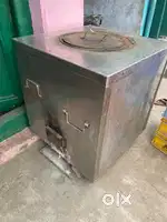 Big size Tandoori Bhatti. Steelness steel Covered.  Under 4 while