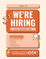 We deal in Home related work  such as food cooking,  health care etc