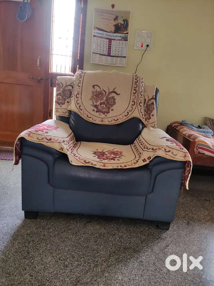 Single King Size Leather Sofa