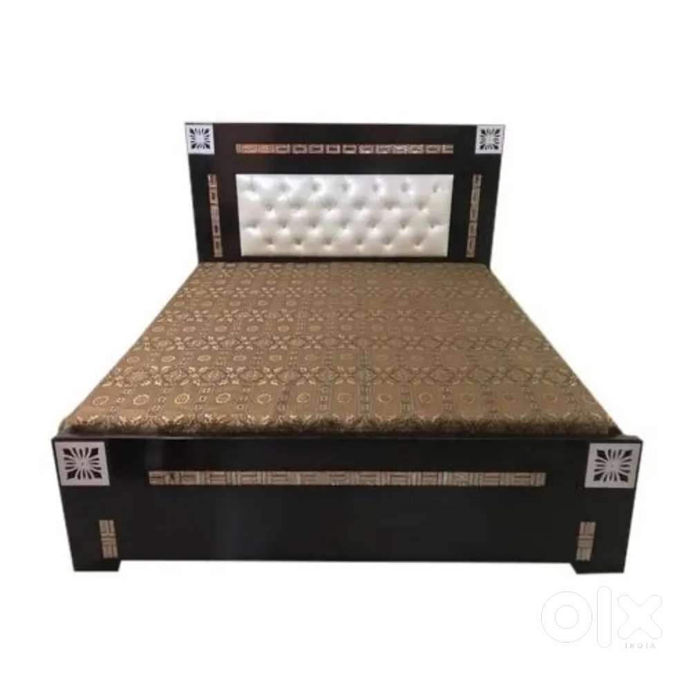 Super discount buy new double bed with box -5990/- EMI available