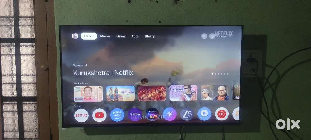 New condition with warranty card 40 inc tv