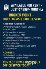 Fully Furnished 5-7 Personal Cabins For Rent Available