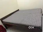 Urgent sale of two single bed, teo Mattress,cloth stand, water filter