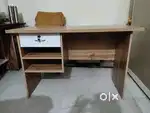 Wooden Study Table With Storage