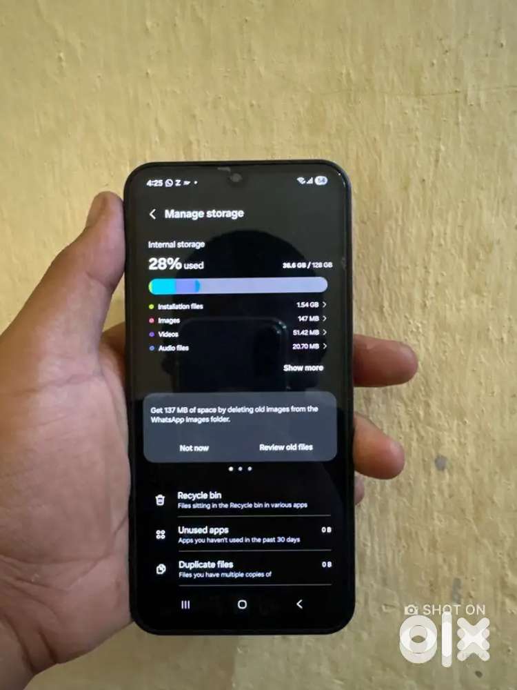 Galaxy F15 5G (4/128) mobile purana original hai abhi