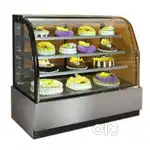 Glass Top Fridge showcase for fast food and cake shop