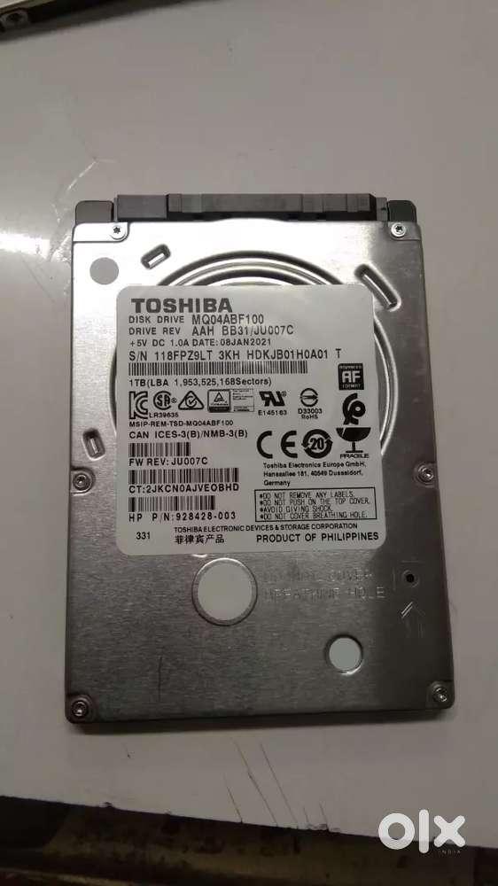 1TB LAPTOP HDD TOSHIBA