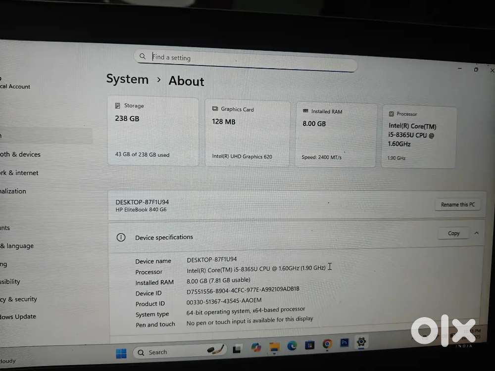 Hp elitebiok 840 g6
