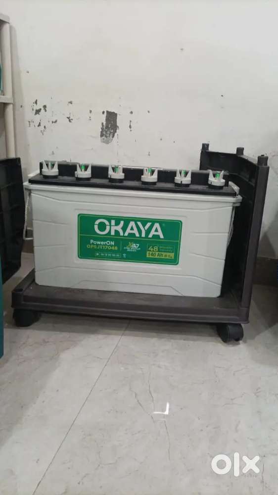 Inverter and battery with trolley