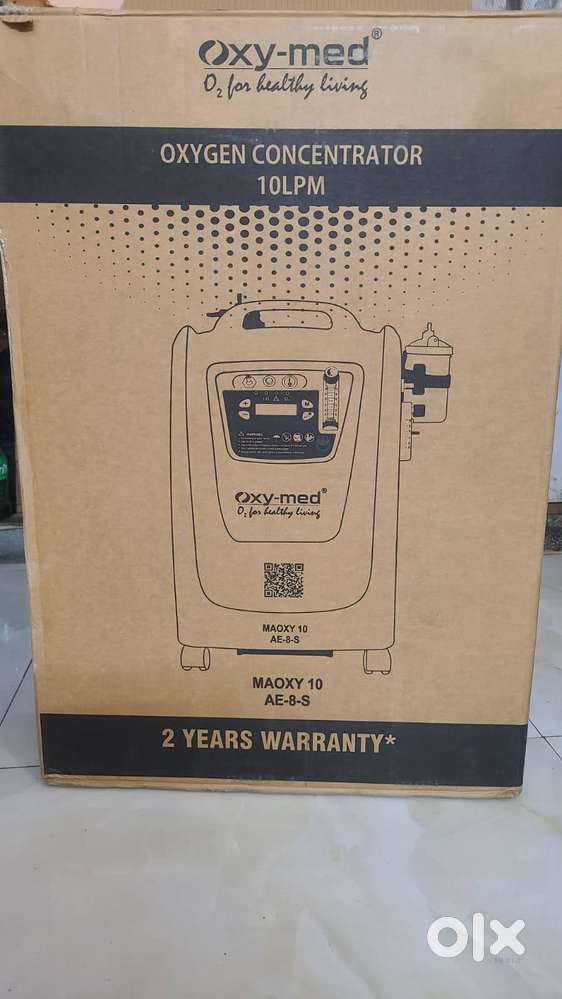 OXYMED OXYGEN CONCENTRATOR 10 LPM, Never Used, 1 Year 3 Mths Warranty