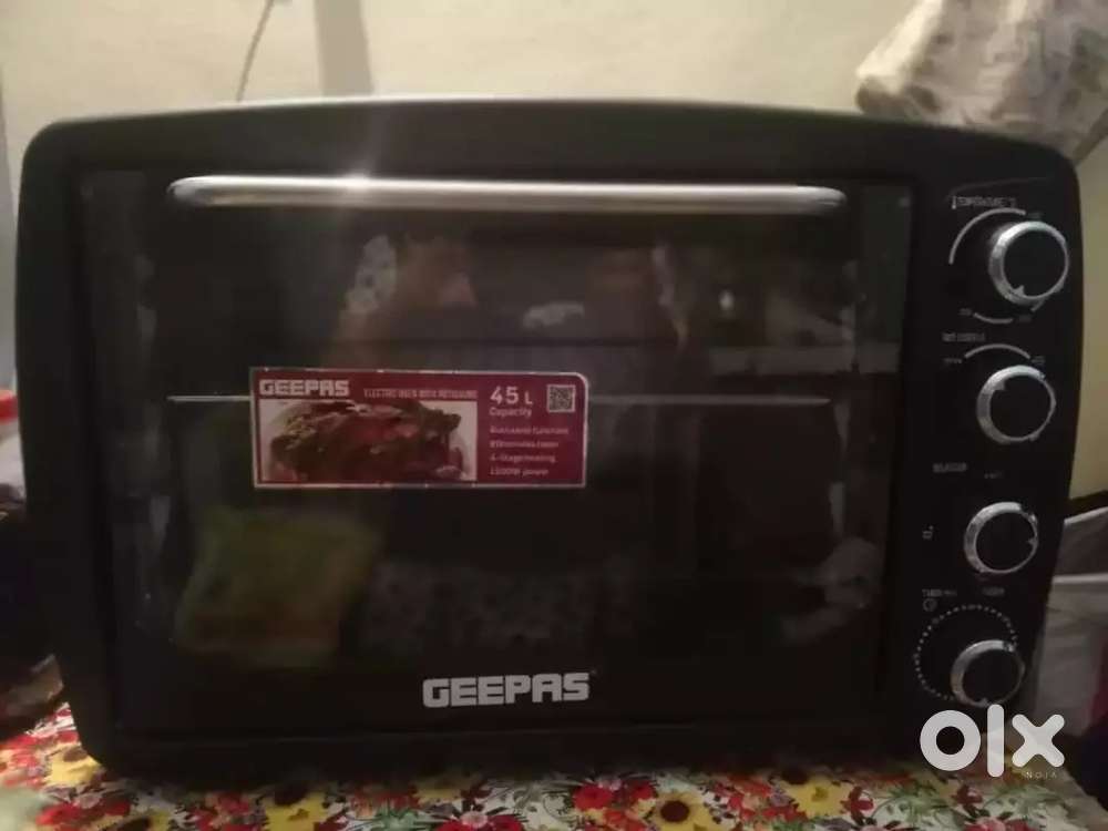 Geepas electronic oven 1 time use
