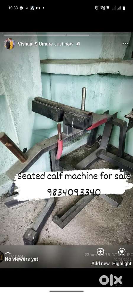 Preacher curl bench, seated calf machin