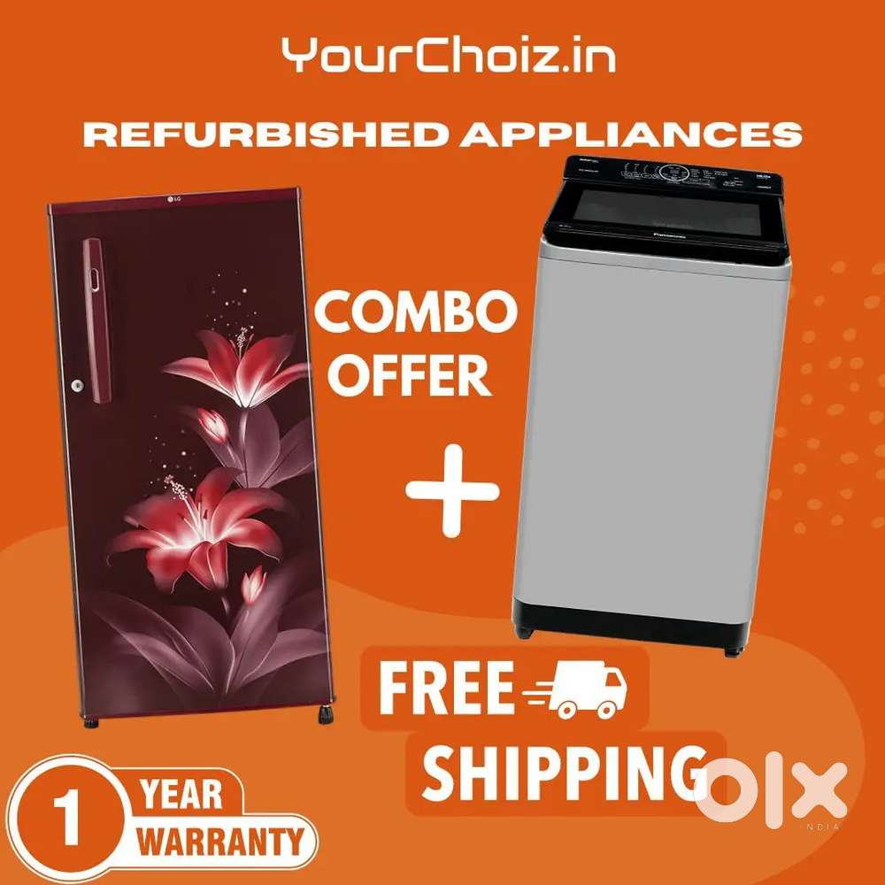 Smart Combo Appliance: Refrigerator + Washing Machine in One