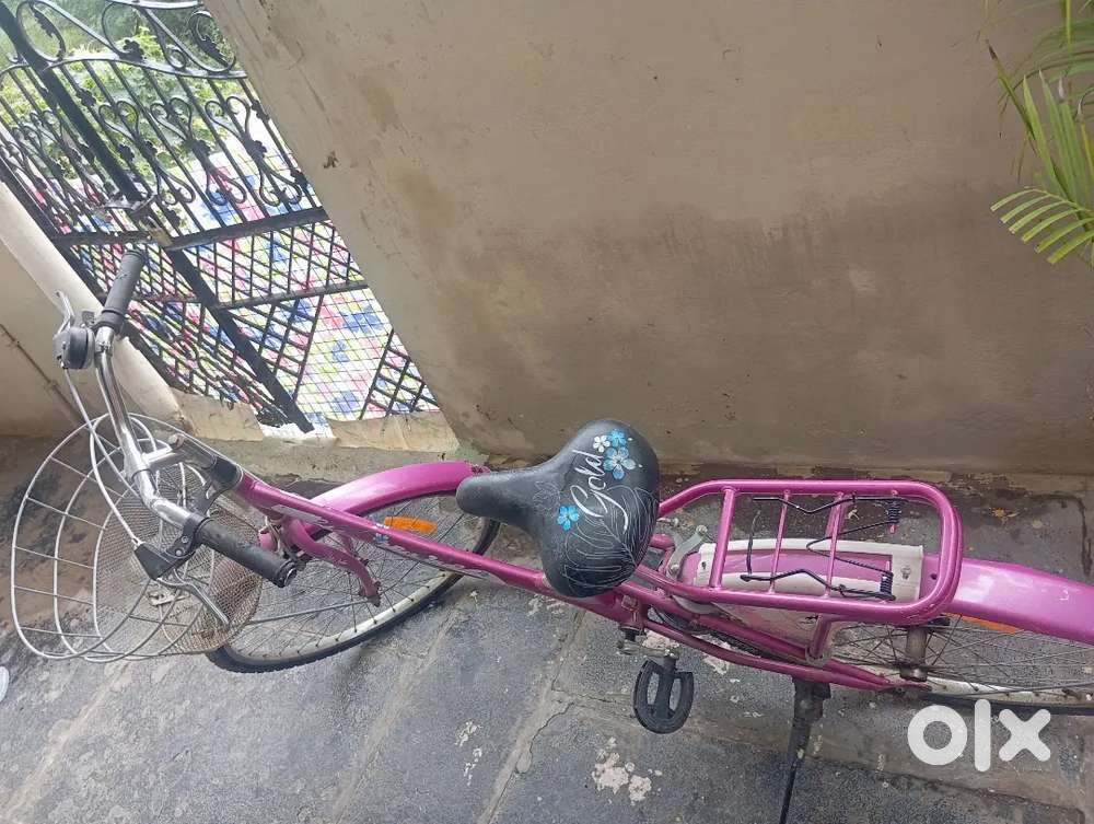 Miss India lady Bird cycle