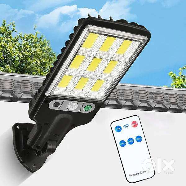 High-Power Solar LED Street Light with Motion Sensor & Remote Control