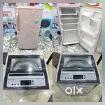 I'd009 lg pink colour single door fridge & washing machine