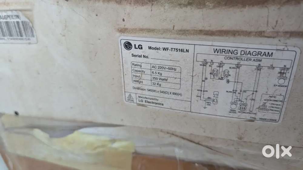 Want to sell LG washing Machine 6.5 kg